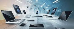 Connected computers representing business services